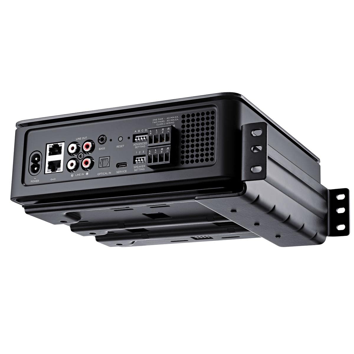 251 Outdoor Environmental Speakers (Pair), Black with Music Amplifier