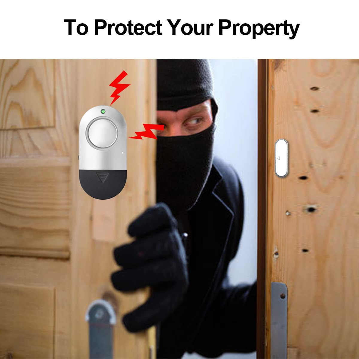 Window Alarm for Kids Safety - 120DB Door Chime for Home & Store