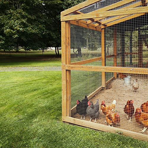 24'' x 50' 1.5inch Hardware Cloth 16 Gauge Black Vinyl Coated Welded Fence Mesh for Home and Garden Fence and Home Improvement Project