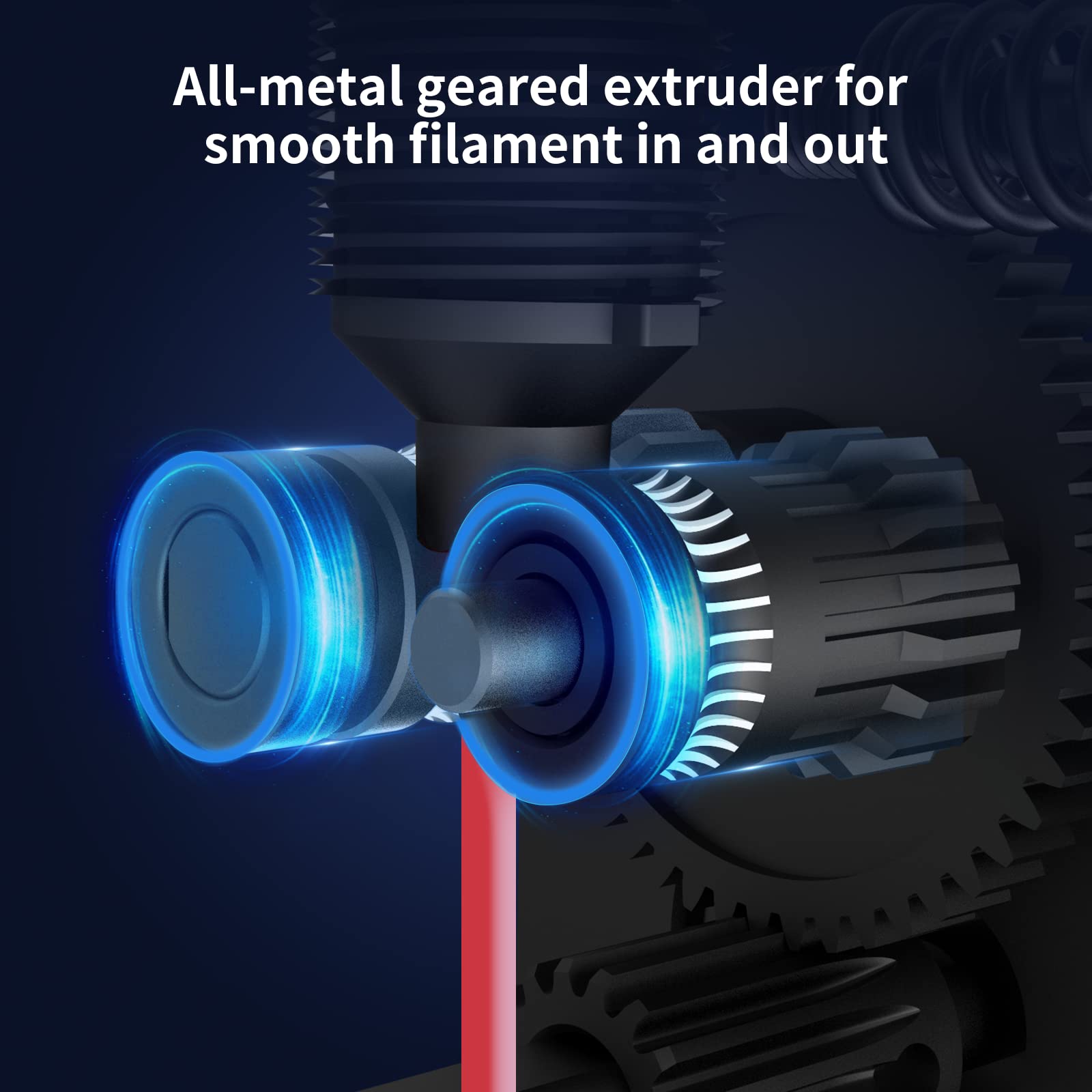 Anycubic Kobra Plus, 3D Printer with 25-Point Auto Leveling All-Metal Geared Extruder for Smooth Filament in & Out, Dual Z-Axis for Printing Stable, Large Printing Size 13.8x11.8x11.8inch