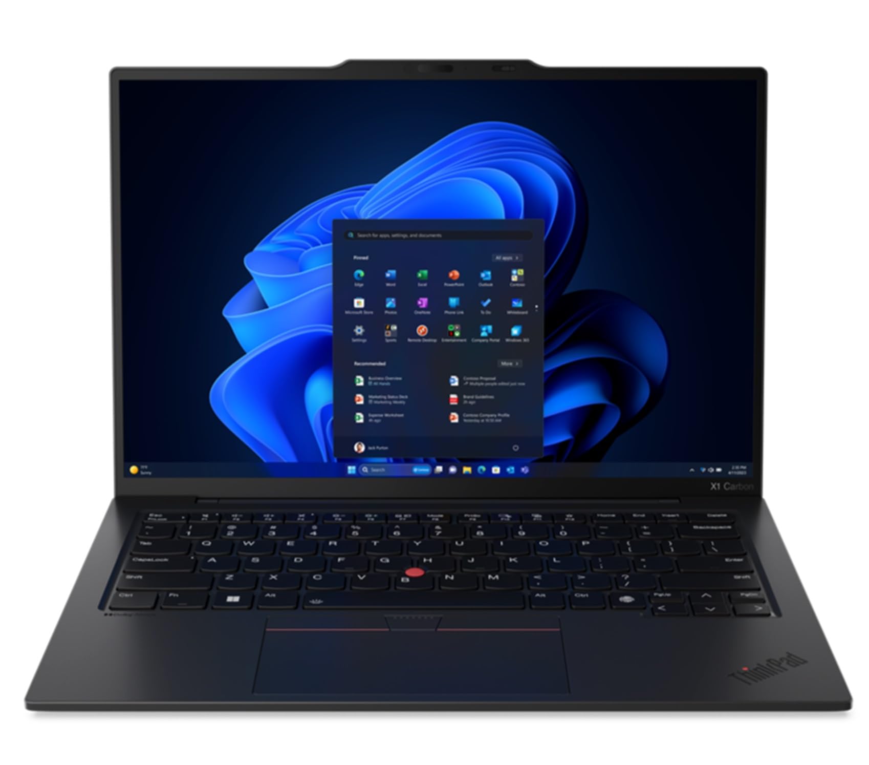 Lenovo Gen 12 ThinkPad X1 Carbon Laptop with Intel Ultra 7 155U Processor, 14" WUXGA 100% sRGB Non-Touch Display, 32GB 6400MHz RAM, 512GB Gen4 Performance SSD, FHD+ IR+ RGB Camera, and Windows 11 Pro