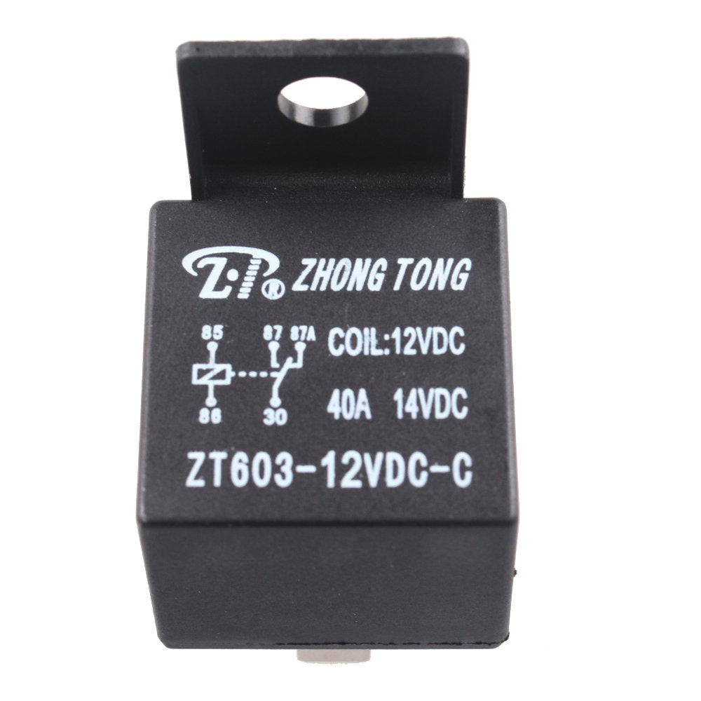 ESUPPORT Car Relay 12V 40A SPDT 5Pin Switch Automotive Pack of 5