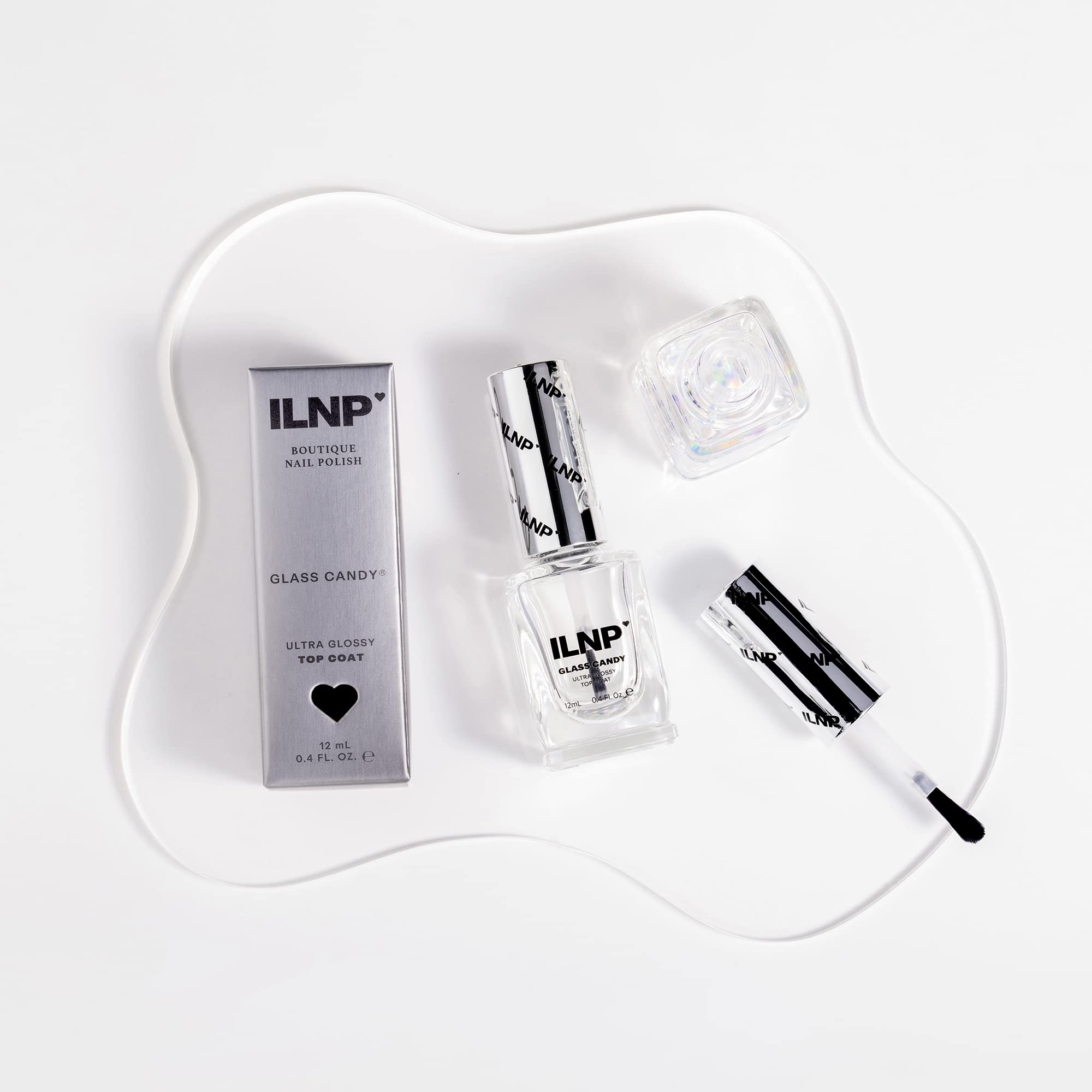 ILNP Glass Candy - Ultra Shiny Glass-Like Nail Polish Top Coat