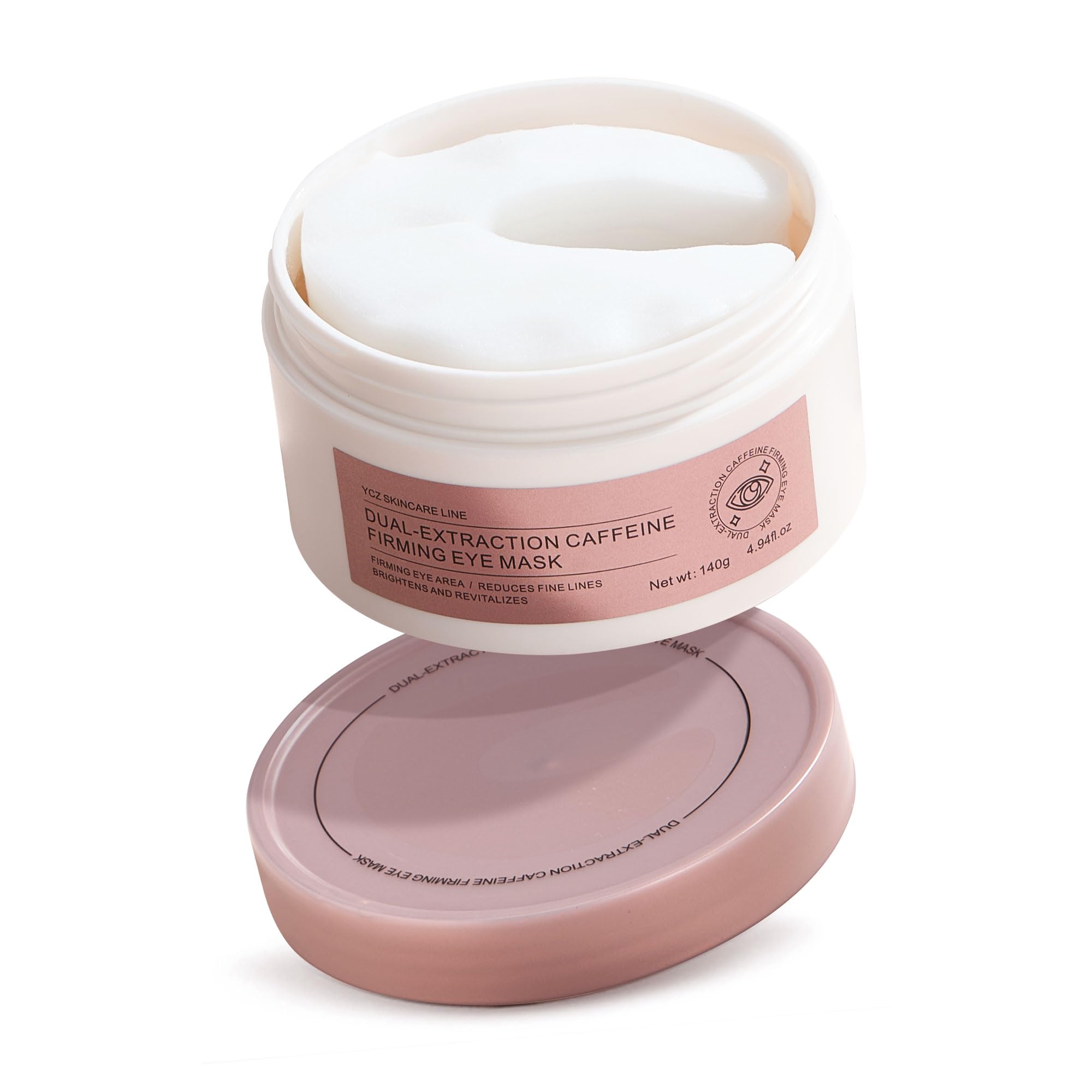 Ycz Under Eye Patches (60 ct) – Caffeine Eye Masks for Puffy Eyes, Dark Circles & Fine Lines, Hydrating Collagen Masks with Niacinamide for Depuffing, Anti-Aging 360° Full Eye Care, Gifts for Women