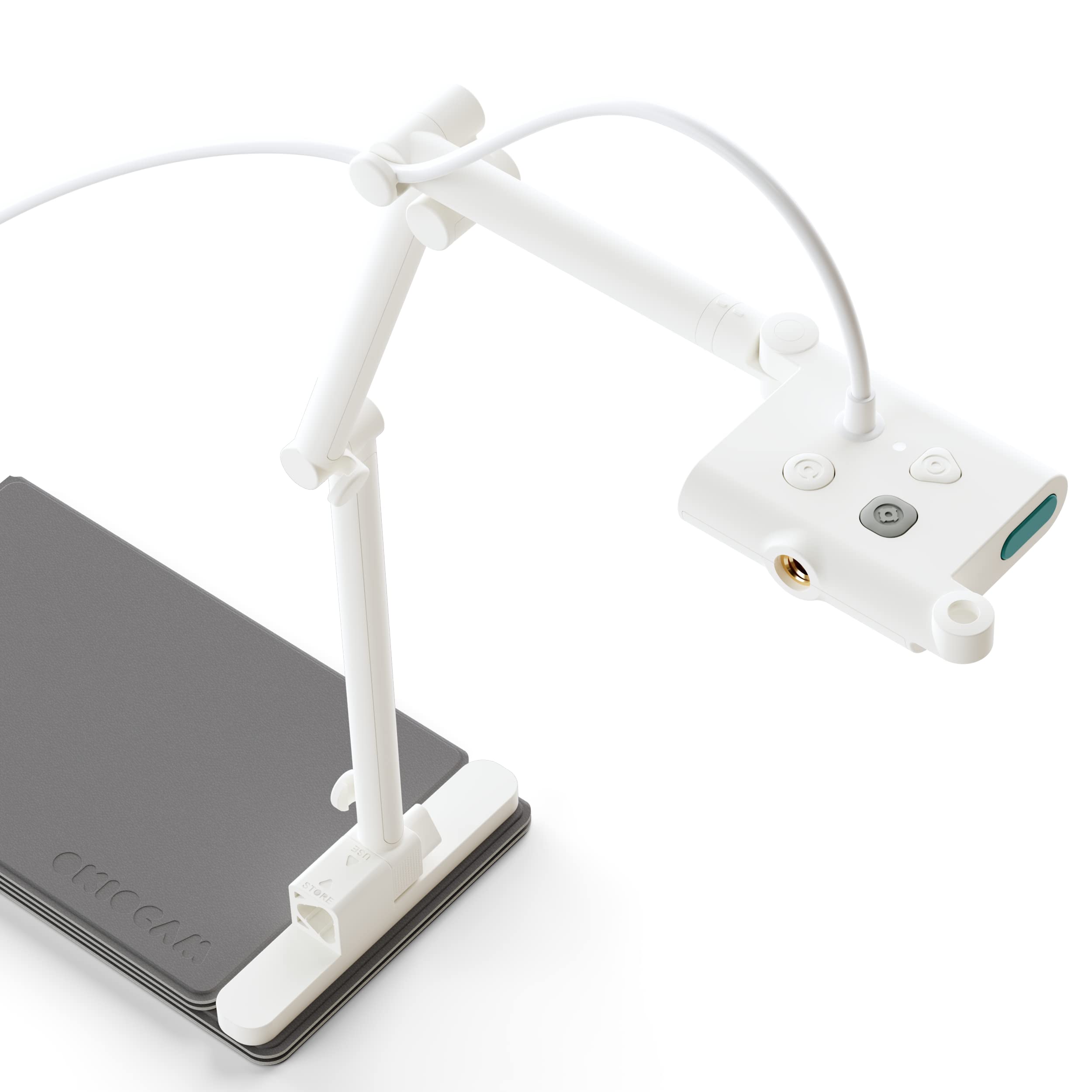 OKIOLABS OKIOCAM S-4K 8MP Document Camera and Webcam 2-in-1 with OKIOPoint Smart Visual Pointer, Document Camera for Teachers, Compatible w PC, Mac, Chromebooks