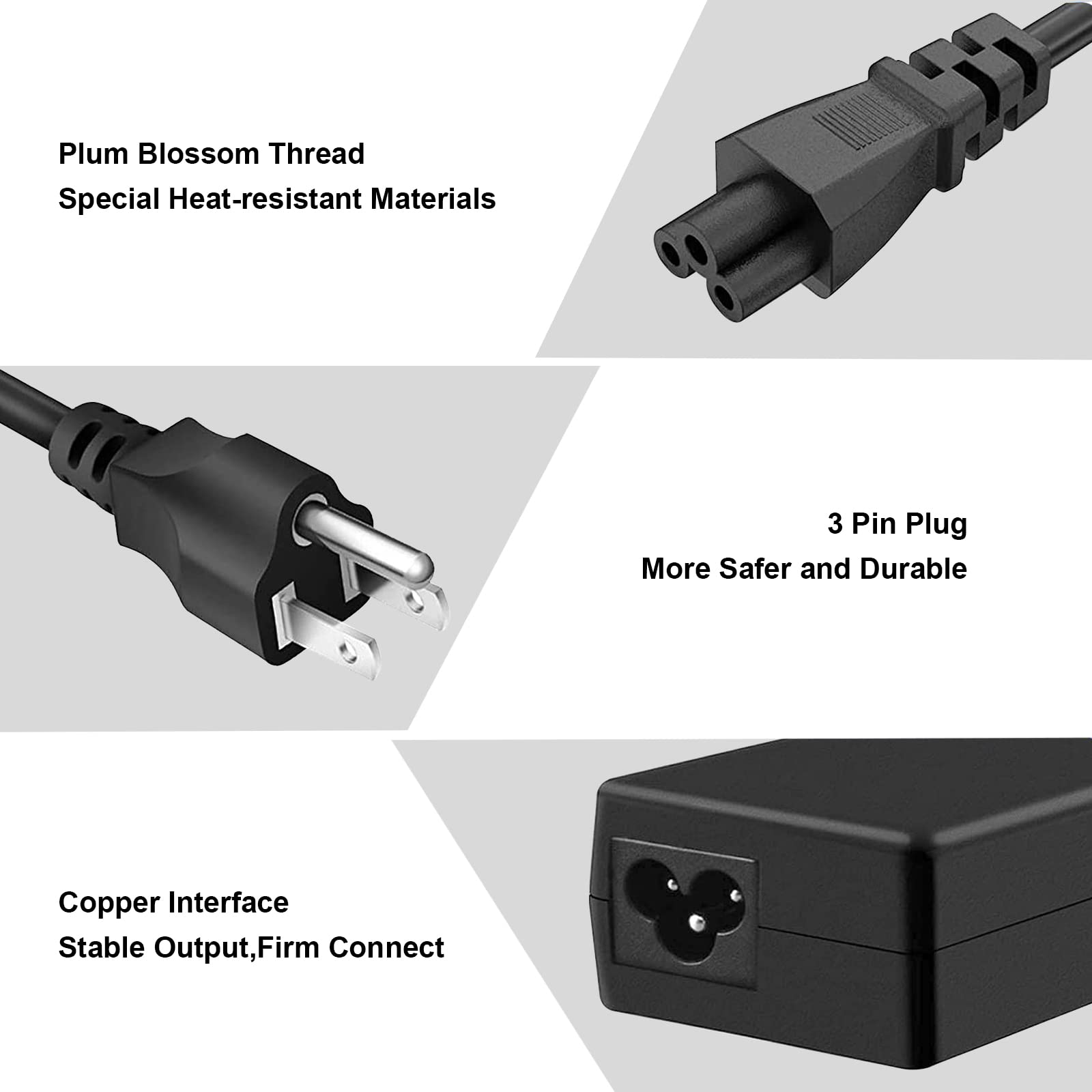 65W Laptop Charger Compatible for HP EliteBook 840 G3 G4 G5 G6 G7 850 G3 820 725 745 755 X360 HP Probook Charger 640 G5 650 G2 430 440 450 G2 G3 G5 Ac Adapter Notebook Power Supply Cord