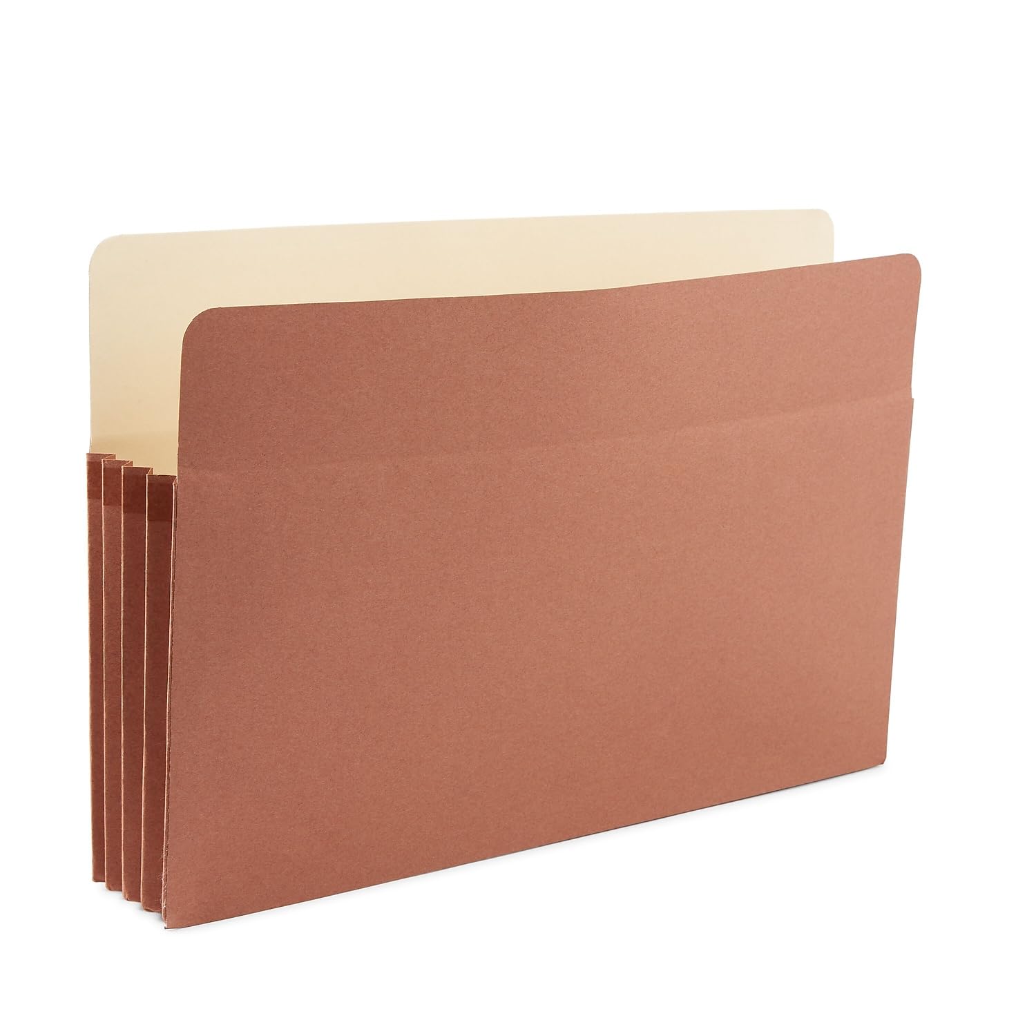 Staples File Pocket Folders, 3.5 Inch Expandable Sides, Legal Size, Easy Organizing & Document Storage, 25-Pack, Brown