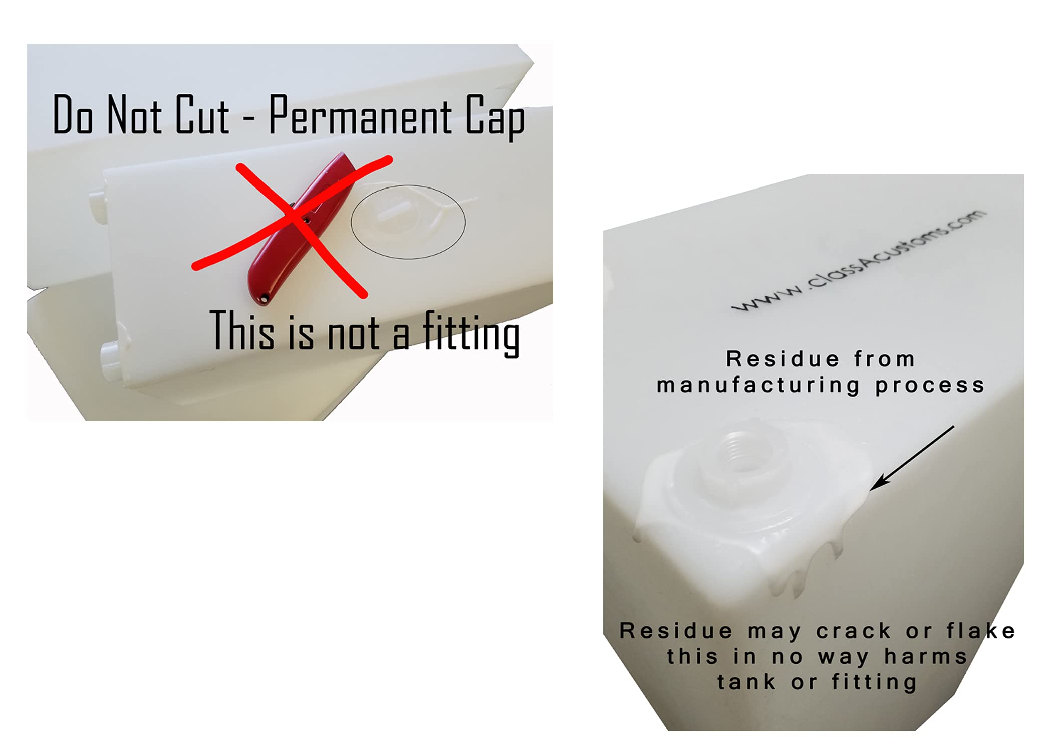 Class A Customs | T-2000 | One (1) RV Fresh Water 20 Gallon Tank, Grey Water