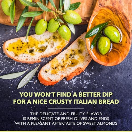 Frantoia Extra Virgin Olive Oil from Italy - Fruity, Unfiltered, Cold Extracted Authentic Sicilian Olive Oil - Fresh Harvest, Imported From Italy - 33.8 fl oz - Pack of 1