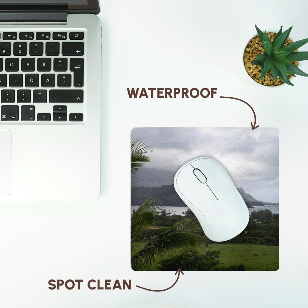 Hanalei Bay, Kauai island, Hawaii, USA - US12 DFR0130 - Mouse Pad, 8 by 8 inches (mp_143906_1)