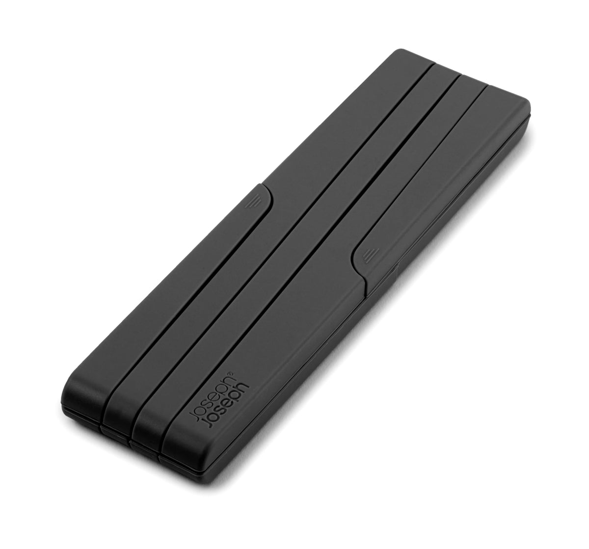 Joseph Joseph Stretch Folding Silicone Trivet for Hot Pot and Pan, Expanding non slip stand, heat resistant mat for Kitchen Countertop - Black