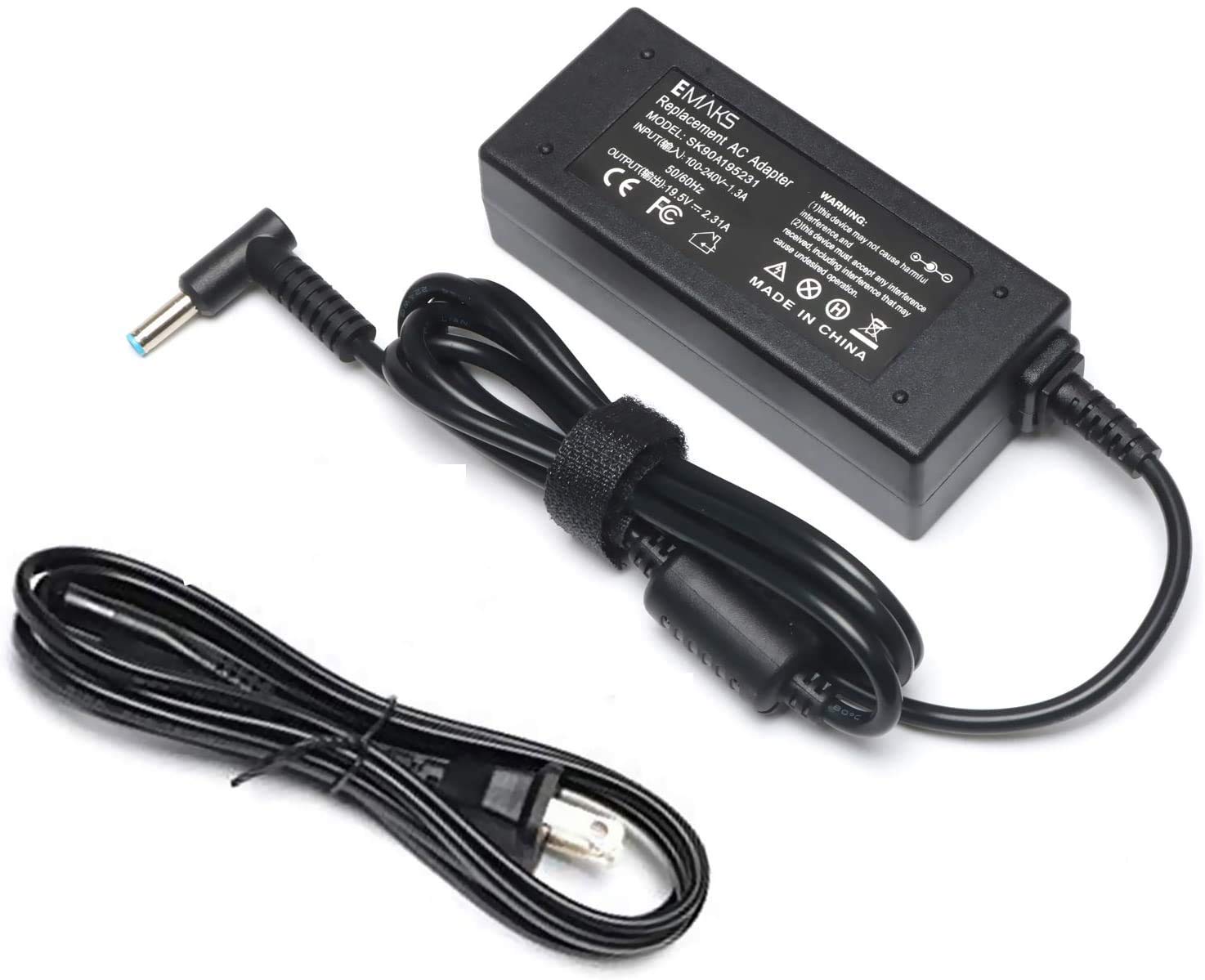 45W Laptop Charger for HP 15-CS 15-CP 15-DA 15-DB 15-DY 15-EF 15-FD:15-ef0023dx ef0021nr ef0875ms 15-fd0083wm 15-cs3055wm 15-cs3075wm 15-cp0053cl 15-dy2024nr 15-dy1751ms dy1731ms dy0013dx dy2021nr