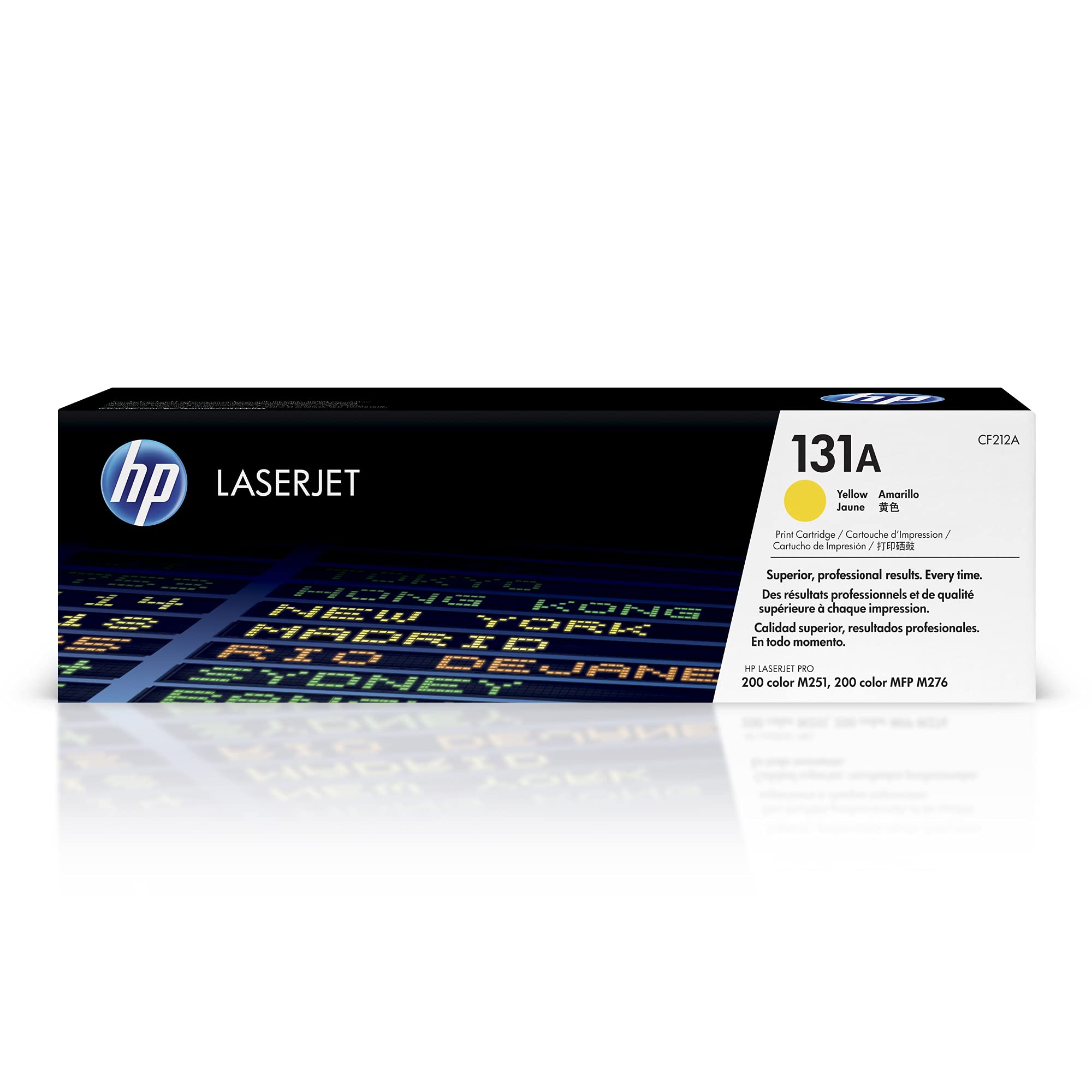HP 131A Yellow Toner Cartridge | Works with HP LaserJet Pro 200 color M251 Series, HP LaserJet Pro 200 color MFP M276 Series | CF212A