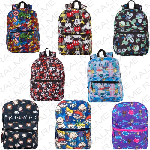 Marvel Comics Avengers Incredible Hulk, Captain America, Spiderman Backpack for Kids, 16 inch