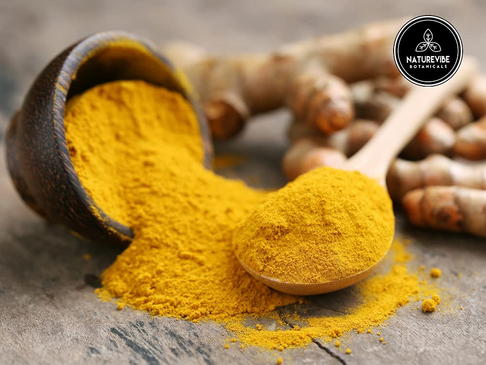 Premium Quality Turmeric Root Powder with Curcumin 5lbs by Naturevibe Botanicals | Raw Turmeric Root Grounded |100% Pure, Non-GMO and Gluten Free (80 Ounces)