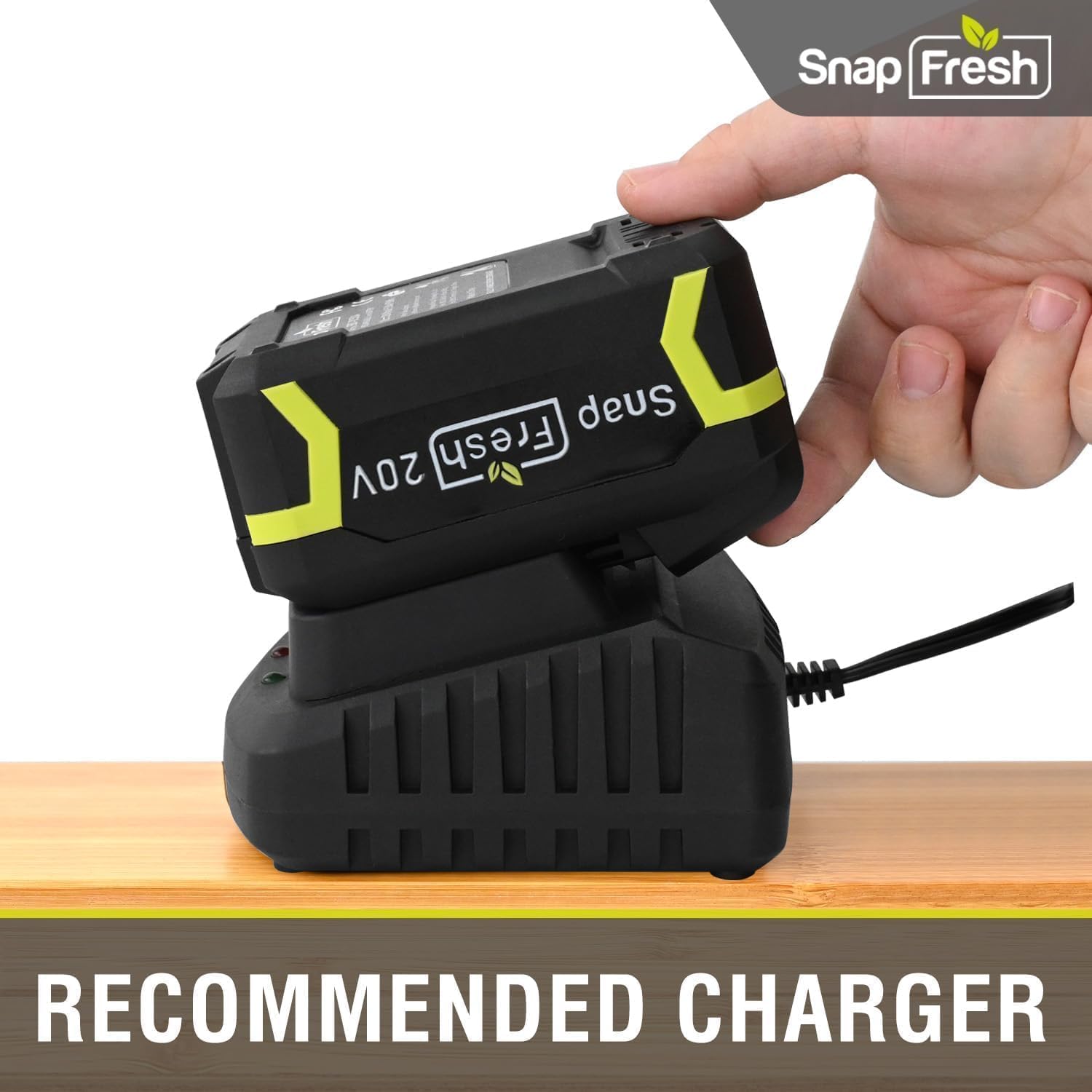 SnapFresh 20V 5.0Ah Li-ion Battery, (Not Compatible with Other Brands), Lithium-Ion Battery Support Fast Charging(BBT-DC50A)