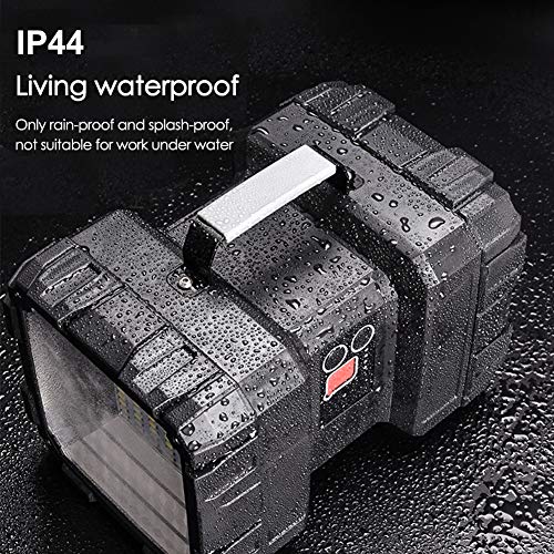 AlpsWolf Rechargeable Flashlight, LED Spotlight Flashlight 10000 Capacity 1200LM 20h Ultra-Long Standby 3+4 Lights Modes Camping Flashlight Waterproof with USB Output as a Power Bank