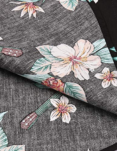 COOFANDY Shirts for Men Short Sleeve Mens Floral Hawaiian Shirt Casual Button Down Tropical Shirt Summer Beach Shirt