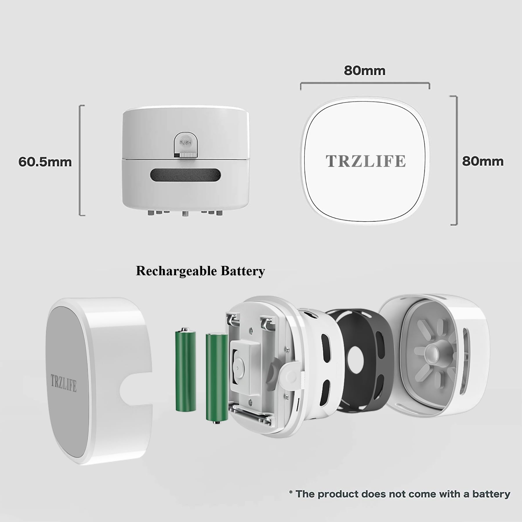 TRZLIFE Desk Vacuum Cleaner, Rechargeable and Durable Mini Table Vacuum Cleaner Must-Have Office Desk Accessory Sucks up Tiny Items and Crumbs from Desktop Drawer Countertop Ideal as a Holiday Gift