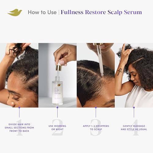Dove Density Boost Serum with Vitamin B3, Zinc and 0% Sulfates - Hair Fullness Restorer for Visibly Boosting Hair Density, 2 oz