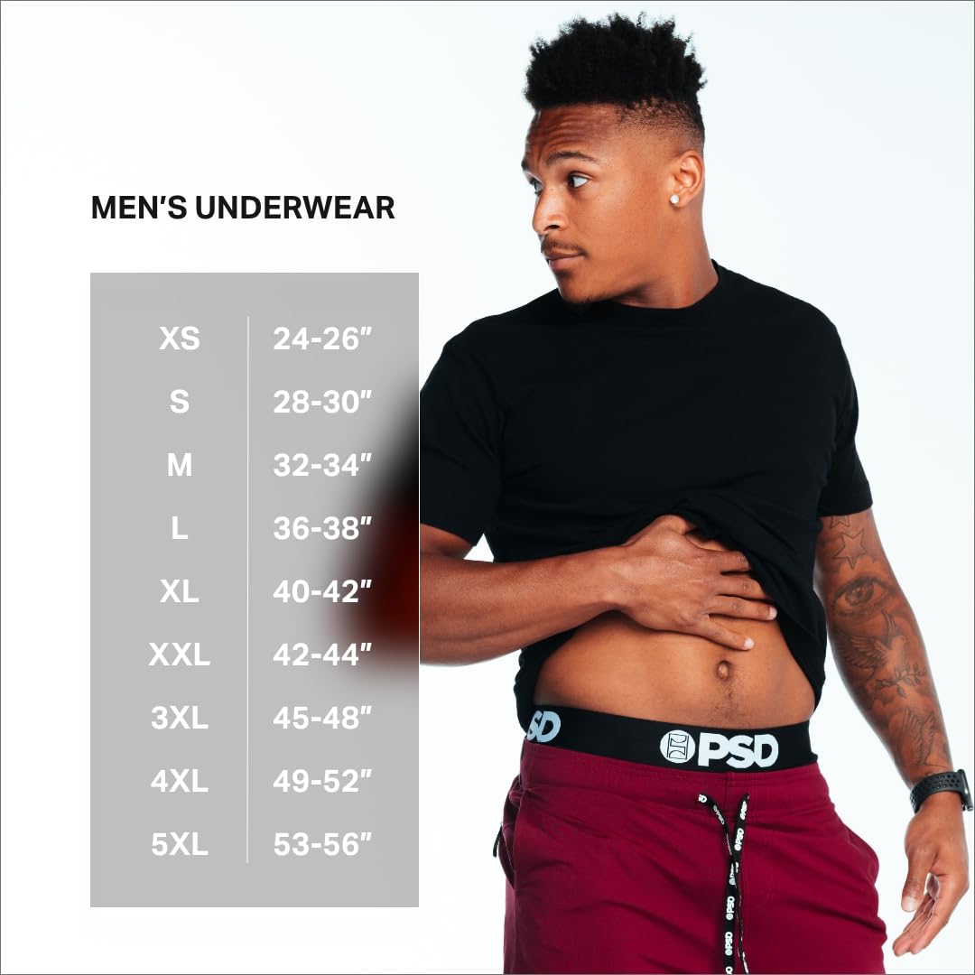PSD Men's Monogram Luxe 3-Pack Boxer Briefs, Multi, XL