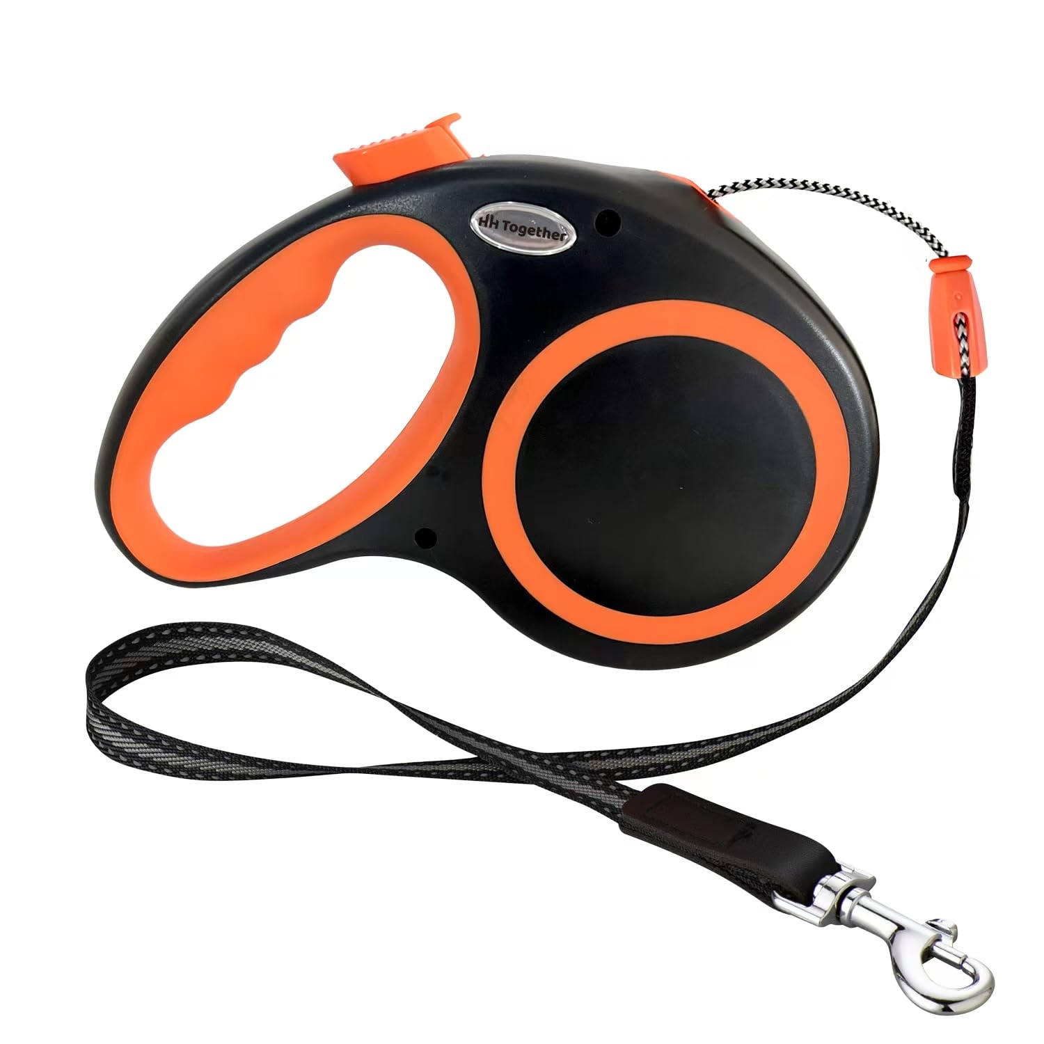 Retractable Dog Leash 30 FT, HH Together 360° Tangle-Free Leash for Medium Large Dogs up to 77 lbs, Heavy Duty, One-Handed Brake, Pause, Lock