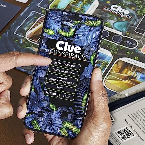Clue Conspiracy Board Game for Adults and Teens, Secret Role Strategy Games, Ages 14+, 4-10 Players, 45 Minutes, Mystery & Party Games