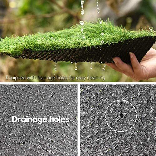 Realistic Thick Artificial Grass Turf -Indoor Outdoor Garden Lawn Landscape Synthetic Grass Mat - Thick Fake Grass Rug (Sample-1FTX1FT(1 Square FT))