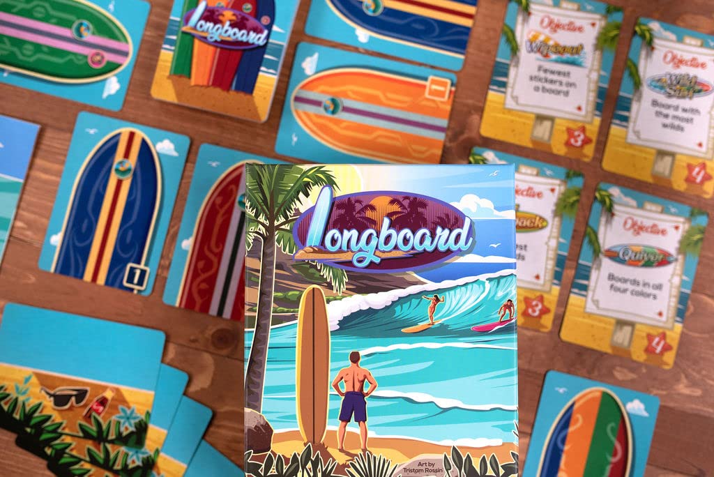 Longboard, Build Surfboards on The Beach in This Card Game for 2 to 4 Players by Reiner Knizia - 25th Century Games