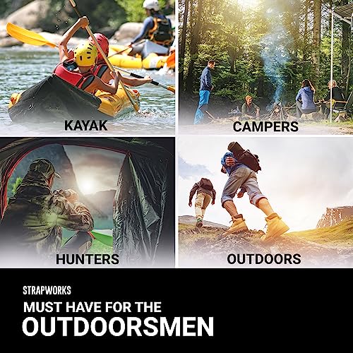 Strapworks Heavyweight Polypropylene Webbing - Heavy Duty Poly Strapping for Outdoor DIY Gear Repair, 2 Inch x 50 Yards - Pacific Blue