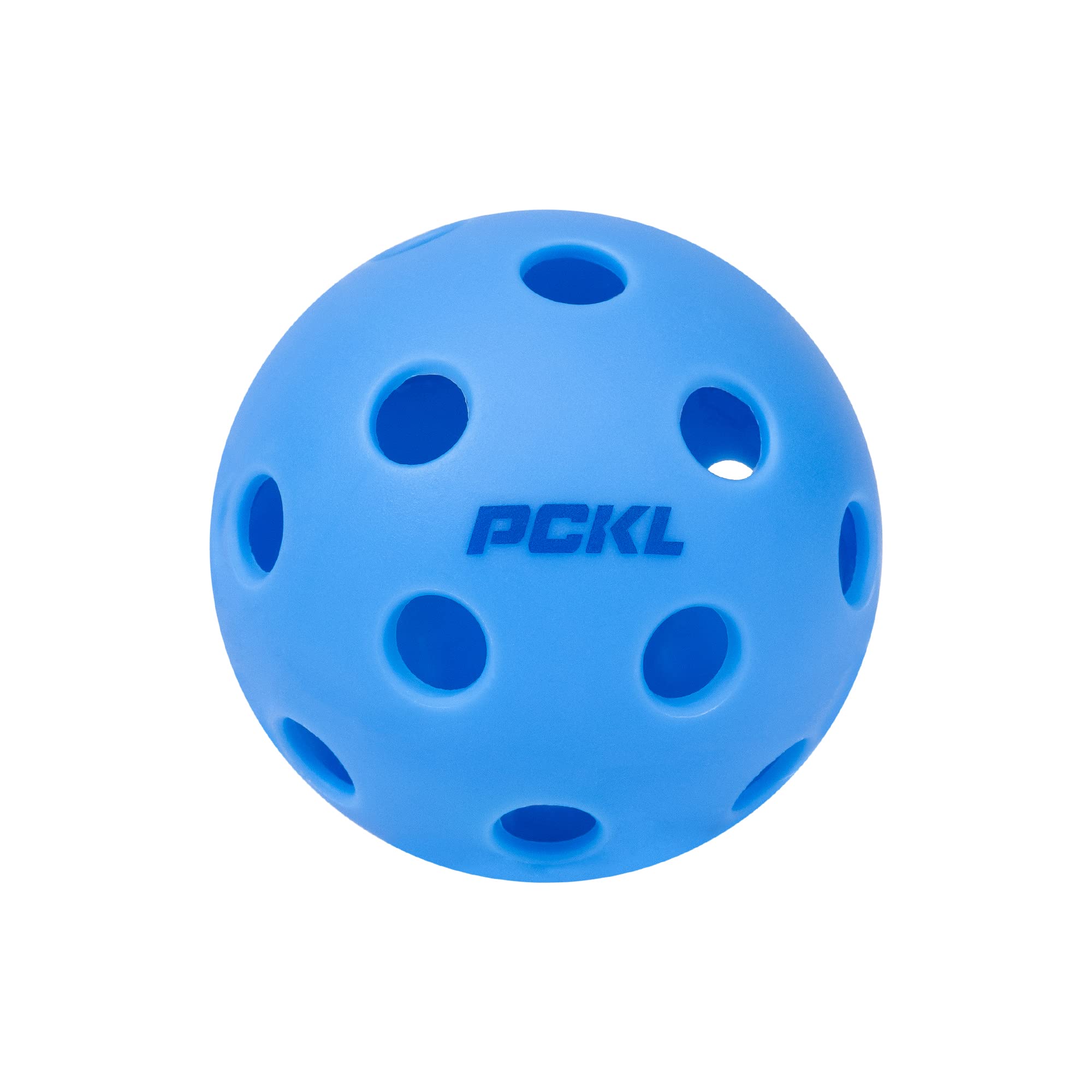 PCKL Optic Speed Pickleball Balls | Indoor & Outdoor | 4 Pack of Balls | Built to USAPA Specifications (Indoor Ice Blue)