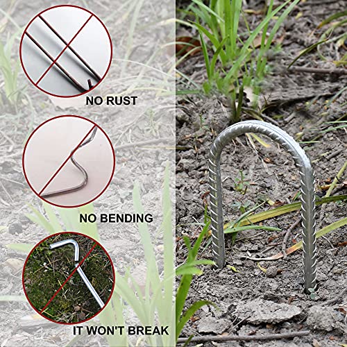 Eurmax USA Trampolines Stakes Canopy Parts Wind Stake 12 Inch Heavy Duty Stake Safety Ground Anchor Galvanized Steel Wind Stakes, Pack of 4(Black)