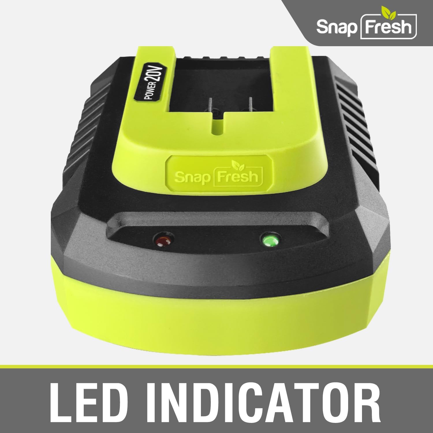 SnapFresh 20V Battery Fast Charger (BBT-XH20V), Work with SnapFresh Batteries of BBT-DC20A & BBT-DC40A