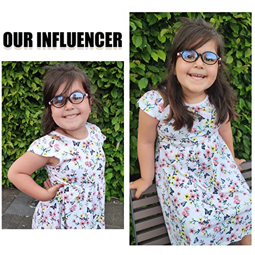 DUCO Blue Light Blocking Glasses for Kids Boys Girls Gaming Computer Glasses for Kids Age 5-10 K026