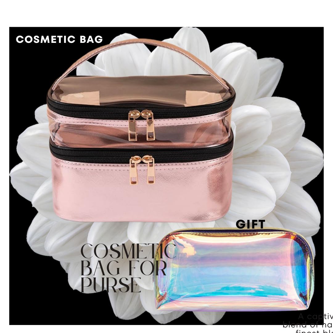 LuXuZs88 Travel in Style Makeup & Toiletry Bag β Includes a Free Mini Cosmetic Pouch! Perfect Travel Makeup Organizer for Women, Skincare Essentials, and Beauty Must-Haves!