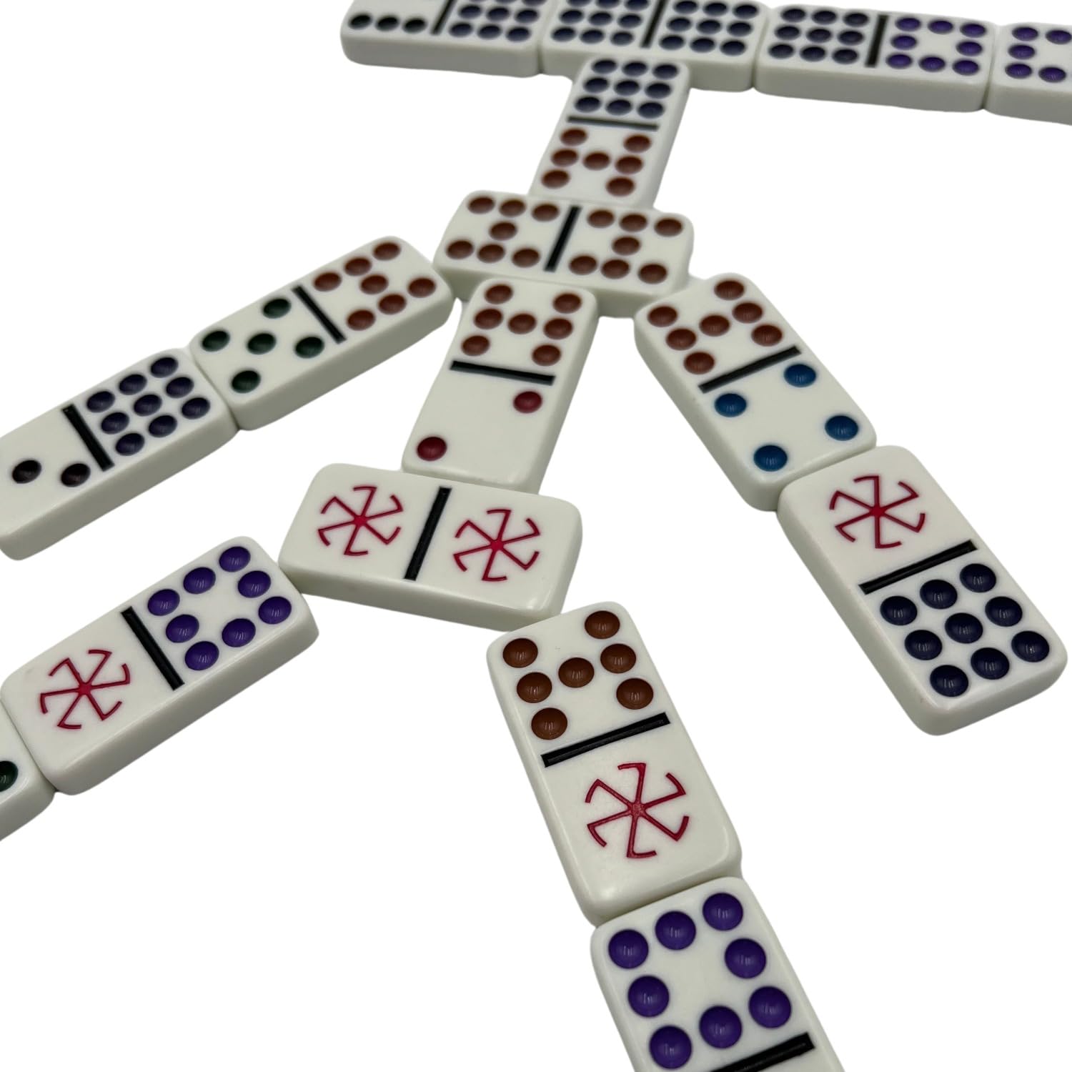University Games, Spinner Game of Wild Dominoes in On-the-go Travel Tin , for 2 to 8 Players Ages 6 and Up