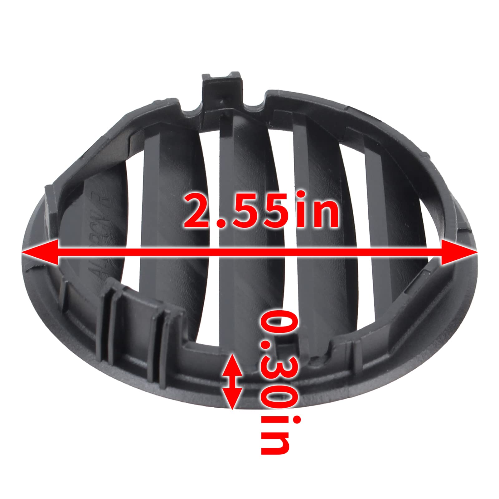 AUTOKAY 1 Pair Left and Right Front Air Vent Grille Fits for Ford Focus 2005 2006 2007- Black