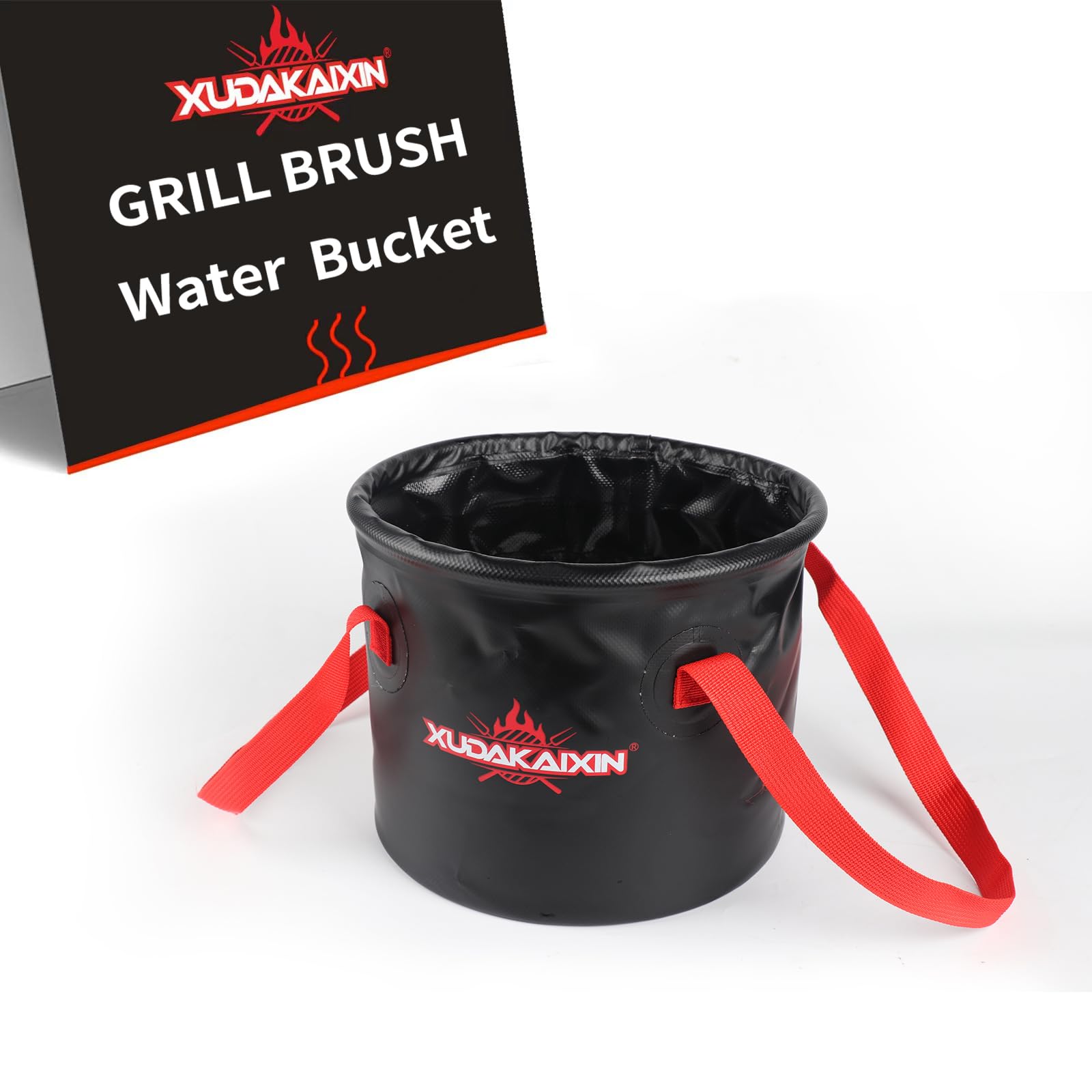 XUDAKAIXIN Grill Brush Collapsible Water Bucket, Perfect Partner for Steam Grill Brush (Only Water Bucket No Grill Brush)