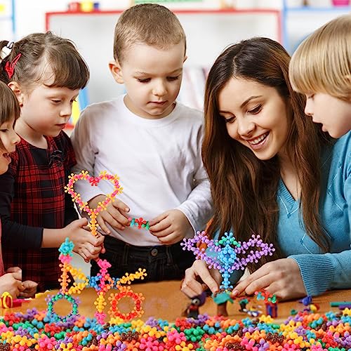 TOMYOU 200 Pieces Building Blocks Kids STEM Toys Educational Discs Sets Interlocking Solid Plastic for Preschool Boys and Girls Aged 3+, Safe Material Creativity