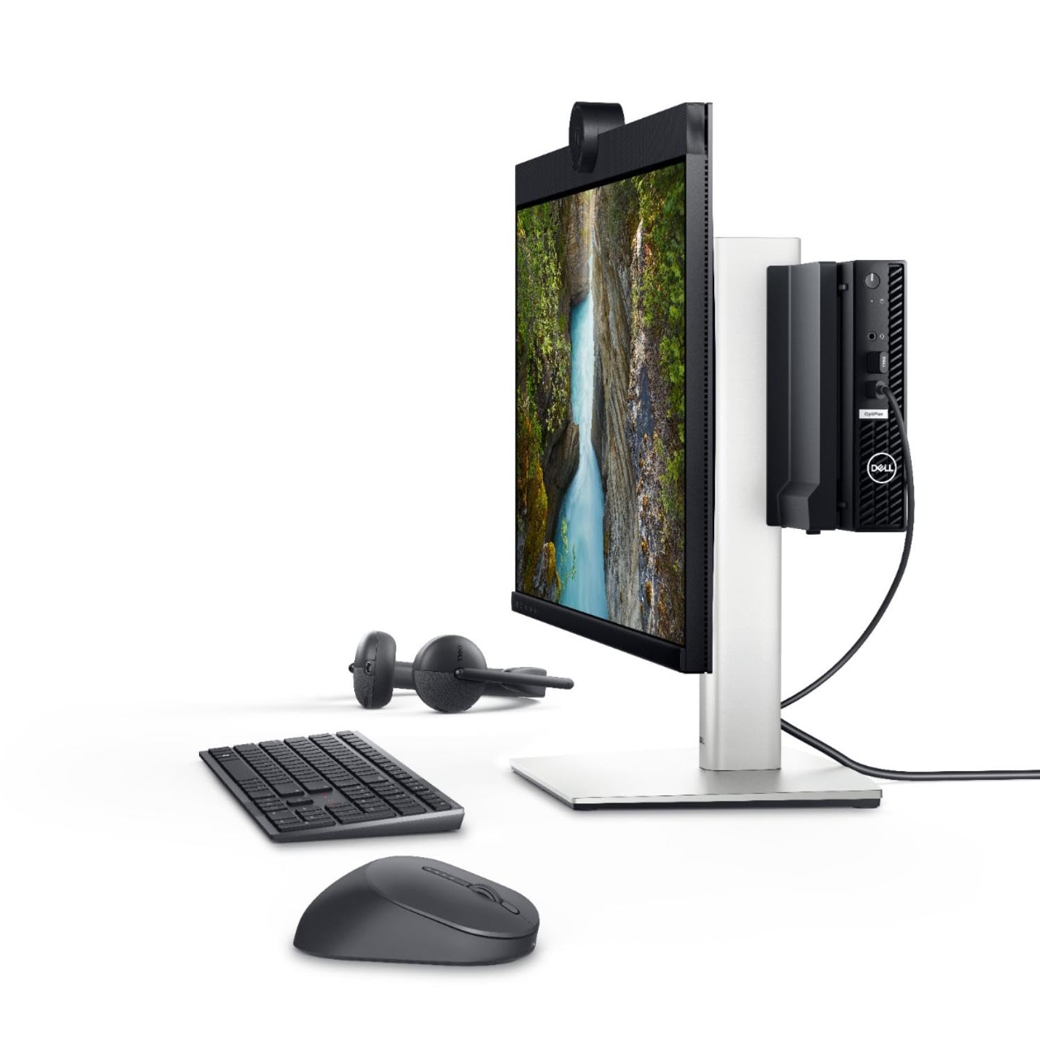 Dell OptiPlex 7010 Desktop Computer - Intel Core i5 13th Gen i5-13500T Tetradeca-core (14 Core) 1.60 GHz - 8 GB RAM DDR4 SDRAM - 256 GB M.2 PCI Express NVMe SSD - Micro PC - Black - W11P