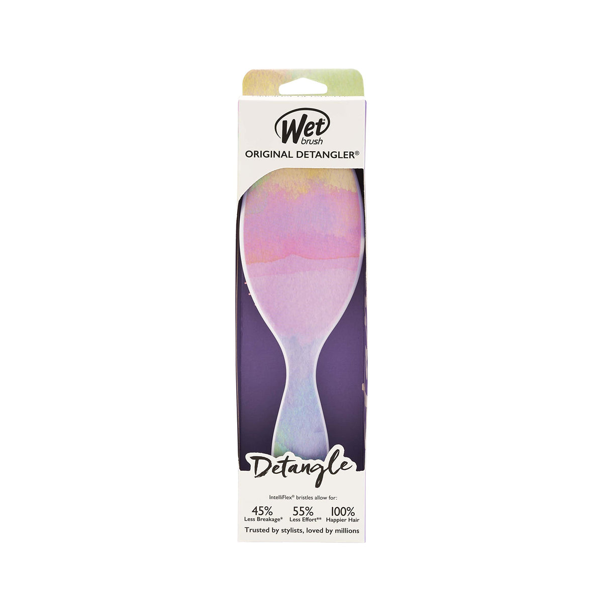 Wet Brush Original Detangler Hair Brush - Color Wash, Stripes - All Hair Types - Ultra-Soft IntelliFlex Bristles Glide Through Tangles with Ease - Pain-Free Comb for Men, Women, Boys and Girls