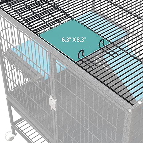 YITAHOME Metal 2-Tiers Small Animal Cages for Adult Rats Ferret Chinchilla Guinea Pig Large Hamster Indoor Critter Nation Cage Single-Story