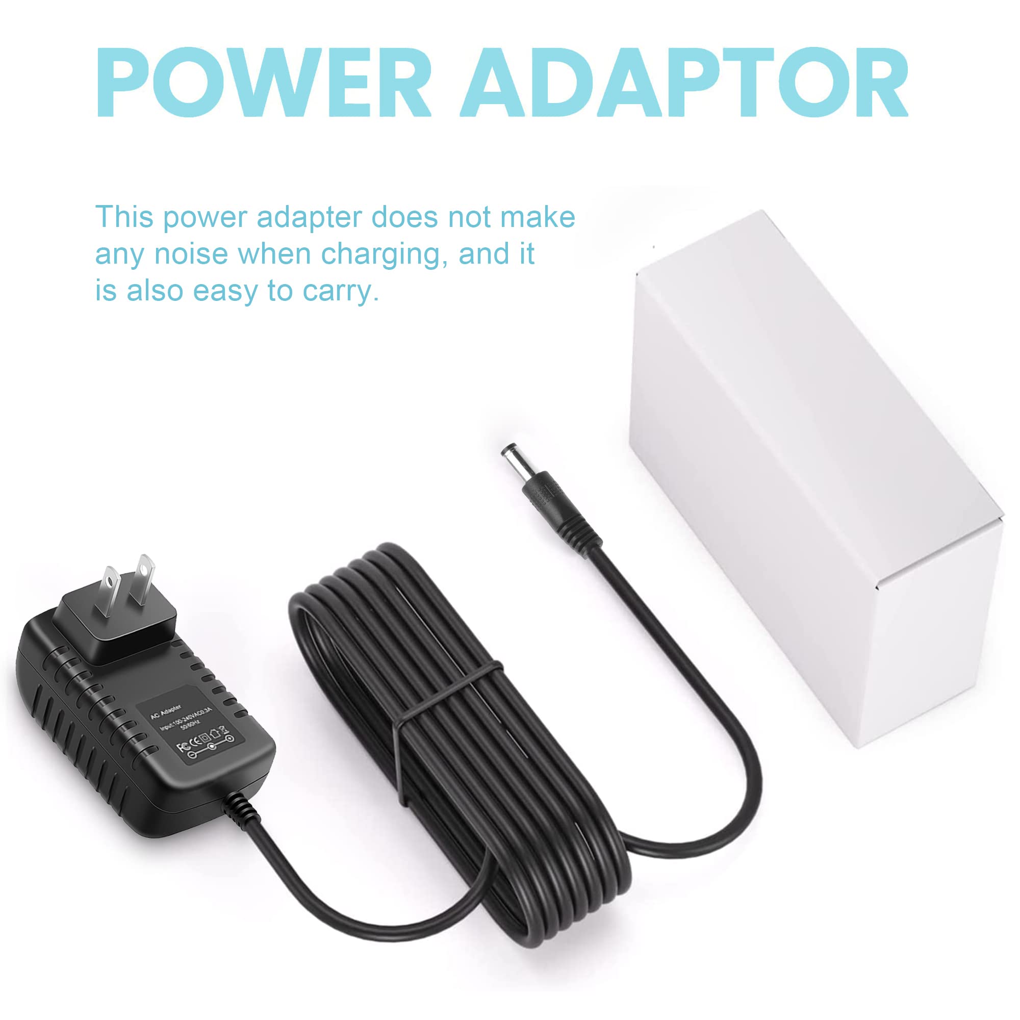 Wall AC Adapter Power Cord Compatible with RESTECK,Vellax,Medcursor,Mirakel,InvoSpa Shiatsu Back Shoulder and Neck Charger Power Supply 12V??Only Fit Compatible with 12V ??