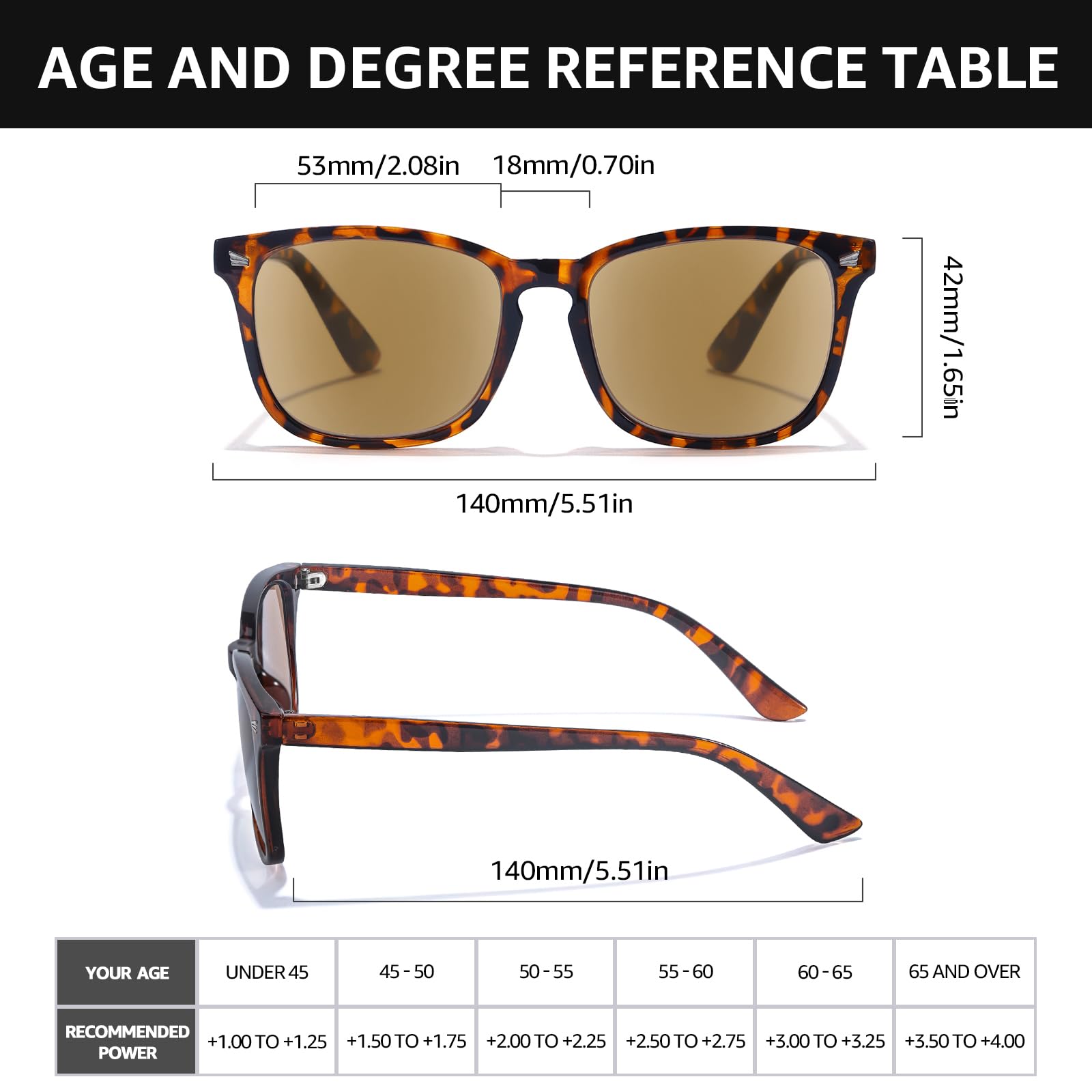 TJUTR Full Lens Reading Sunglasses for Women Men, Classic UV400 Protection Readers Sun Glasses TRG8082