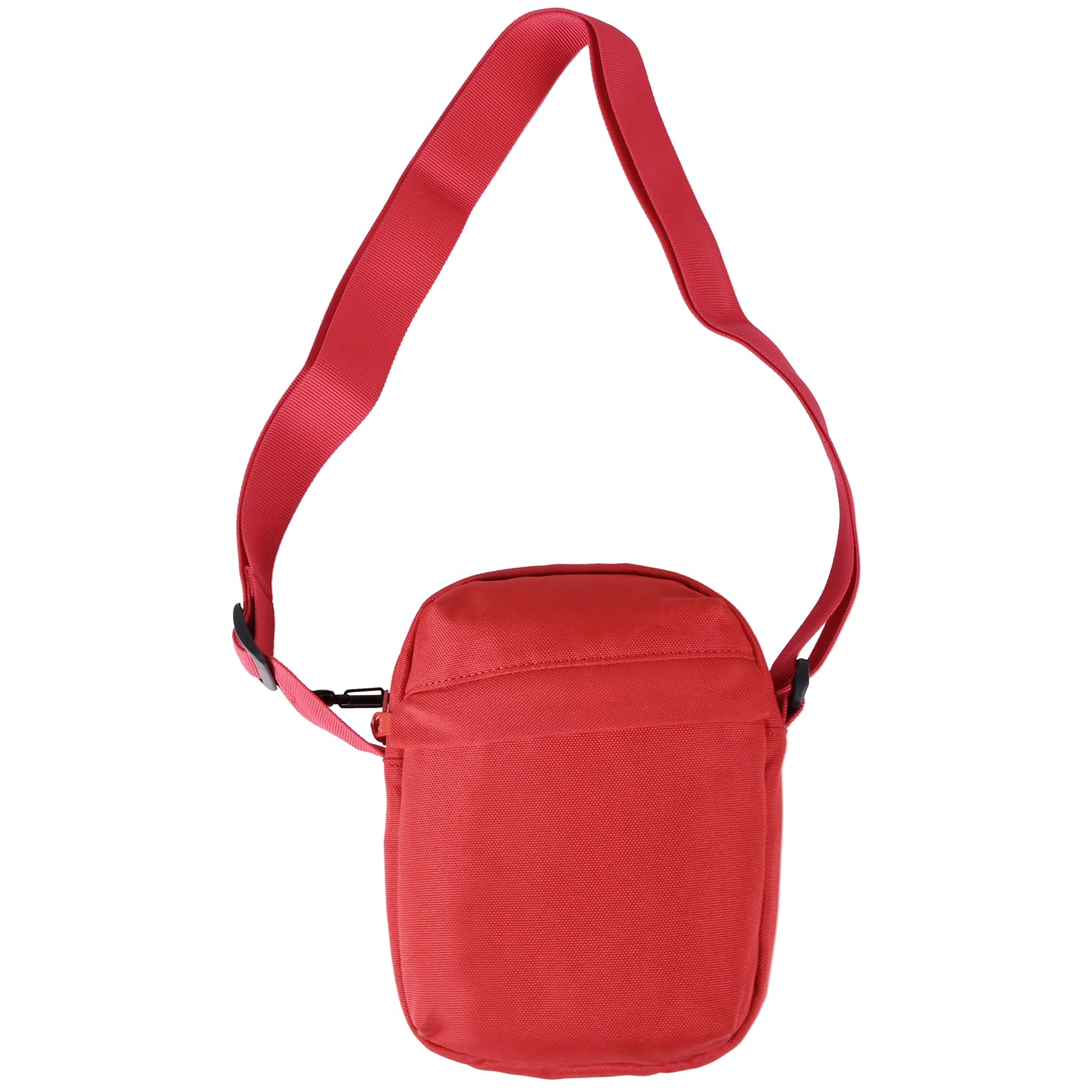 Unisex Small Crossbody Bag, Anti-Theft Side Shoulder Bag with RFID and Zipper Locked, Adjustable Heritage Mini Messenger Satchel Tote Bag for Men and Women, Red,S