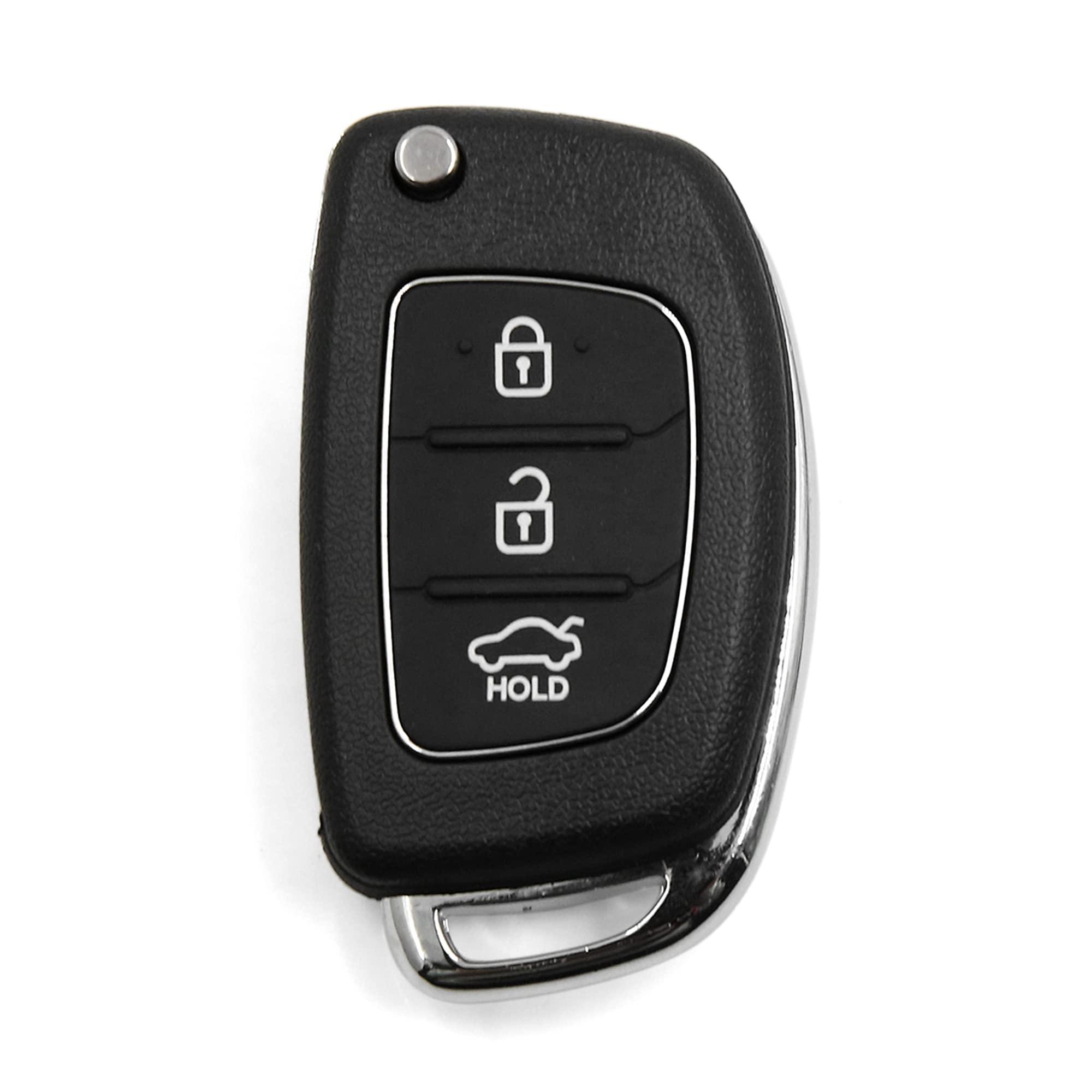 uxcell 3 Buttons Flip Folding Uncut Key Shell Remote Control Fob Clicker Case Replacement for Hyundai Santa Fe 2013 2015