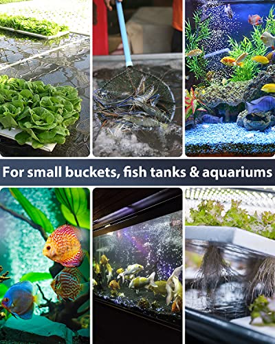 Pawfly Aquarium Air Stone Bar Bubbler 4 Inch, Fish Tank Bubbler Stone with Plastic Base Square Oxygen Diffuser for Nano Air Pump Small Bucket and Fish Tank, 4 Pack