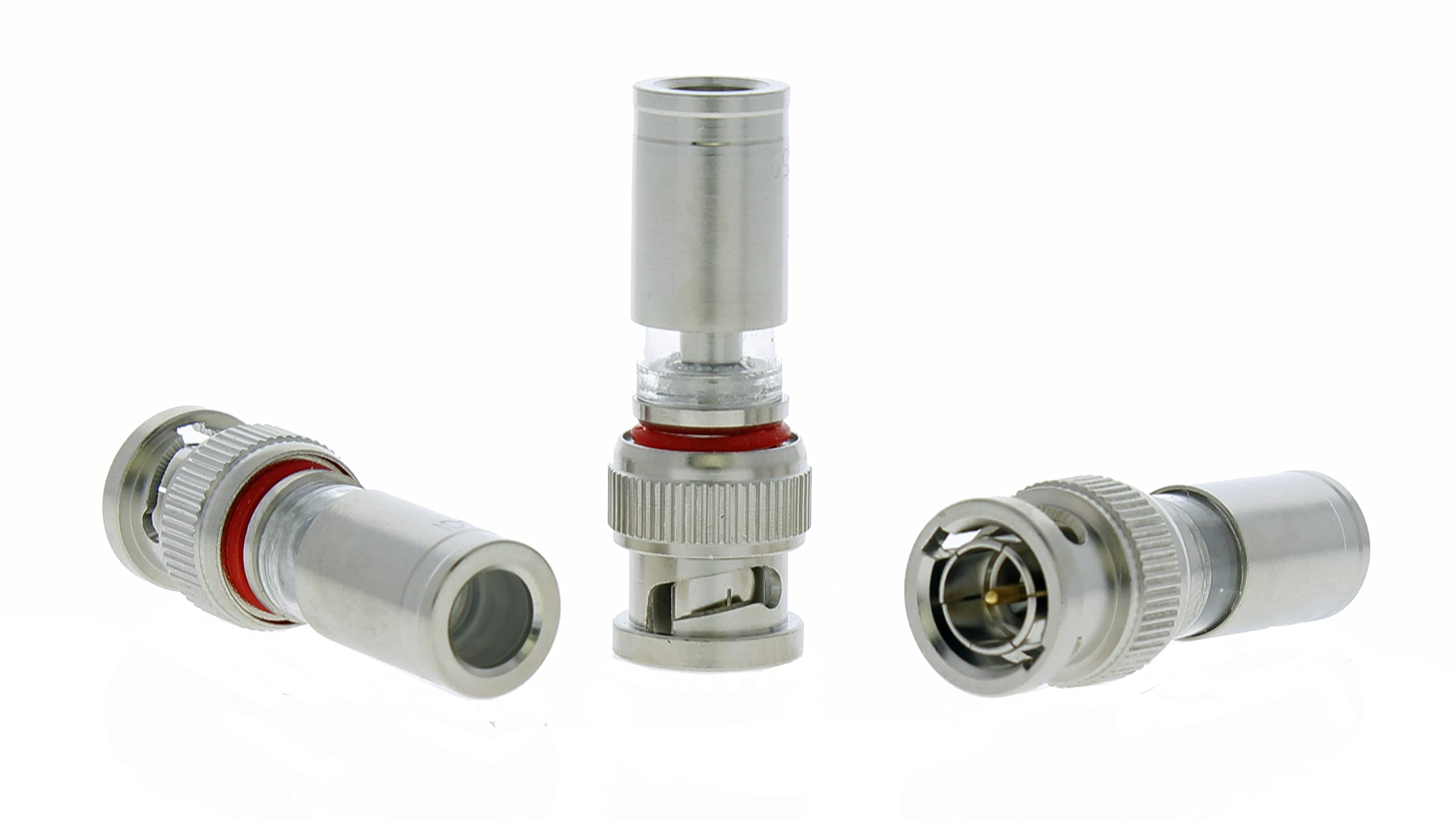 IDEAL Electrical 89-5047 BNC Compression Connectors, Coax Compression Connector for RG-59 Cable, 35 Connectors, Jar
