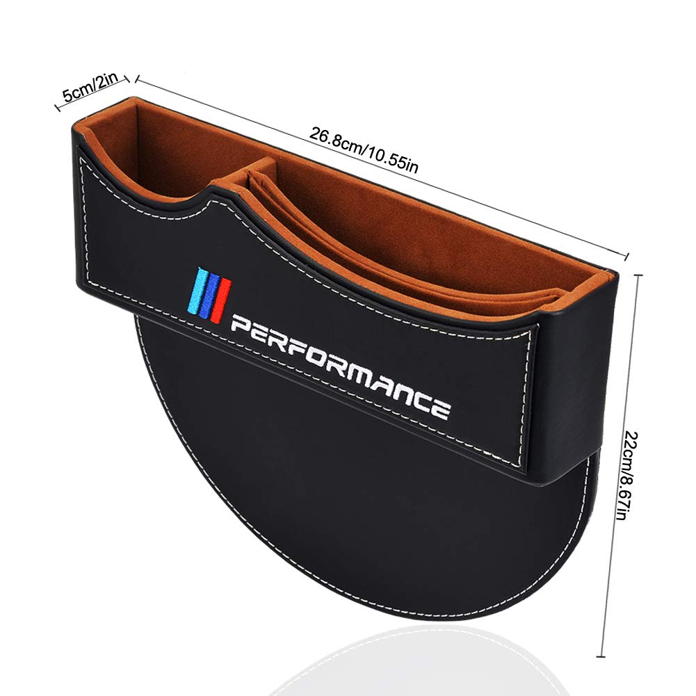 SONZODM Storage Box Seat Gap Filler, Console Organizer, Car Pocket, Seat Catcher, Seat Crevice Storage Box(Black)
