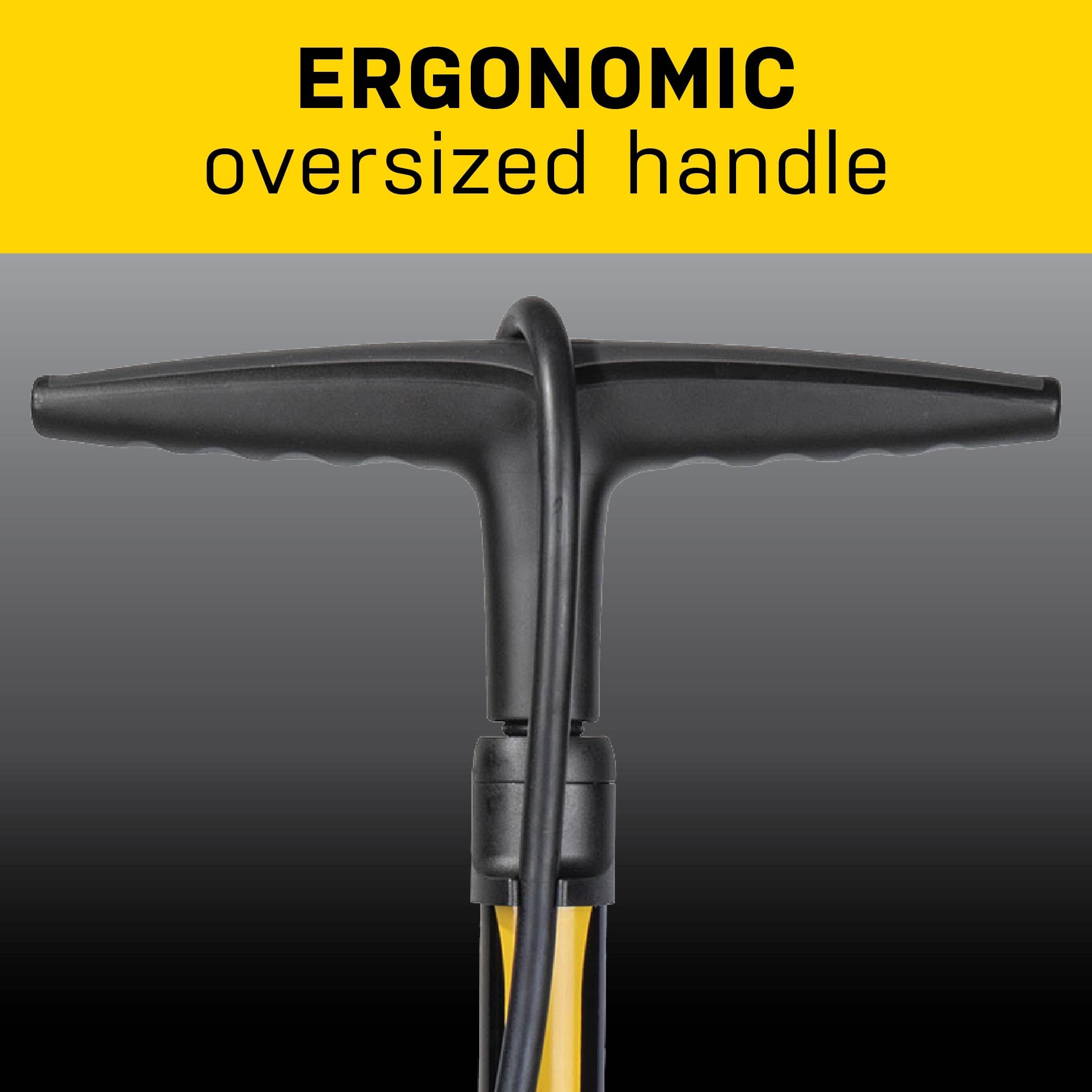 Topeak JoeBlow Sport III, High Pressure Bike Floor Pump, 160 PSI, 3" Analog Gauge